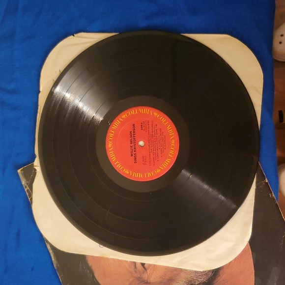 Willie Nelson Sings Kristofferson retro vtg vinyl record (damaged) - Picture 8 of 10